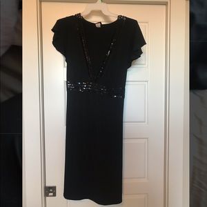 Sequin black dress